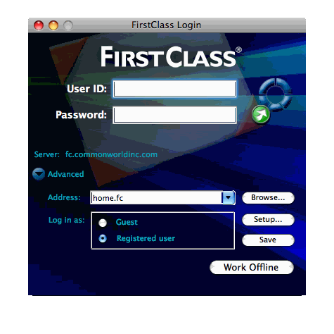 FirstClass Modern Login